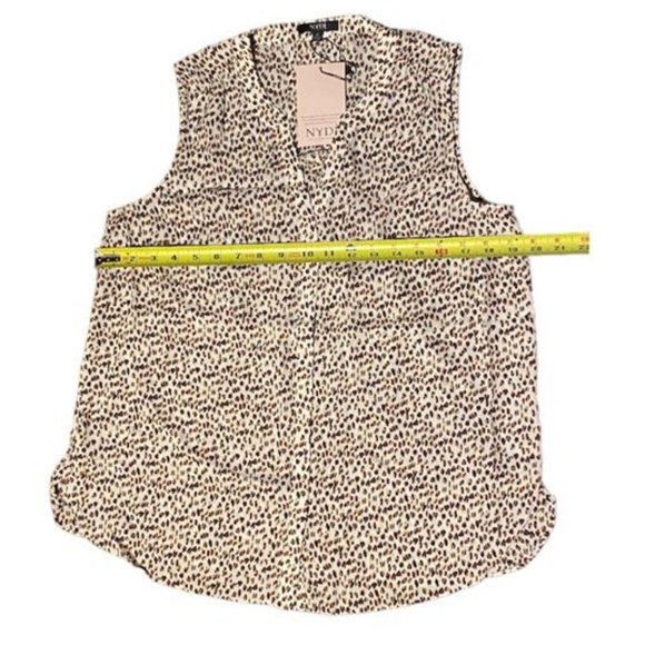 NYDJ blusa plisada conbotones para mujer multicolor talla Small - Picture 12 of 12